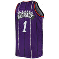 T.Raptors #1 Tracy McGrady Big & Tall Hardwood Classics 1998-99 Swingman Jersey Purple Stitched American Basketball Jersey