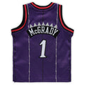 T.Raptors #1 Tracy McGrady Infant 1998-99 Hardwood Classics Retired Player Jersey Purple Stitched American Basketball Jersey