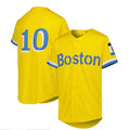 Boston Red Sox #10 Trevor Story City Connect Replica Player Jersey - Gold Baseball Jerseys
