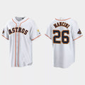#26 Trey Mancini Houston Astros 2023 Gold Program JerseyC White Stitches Baseball Jerseys