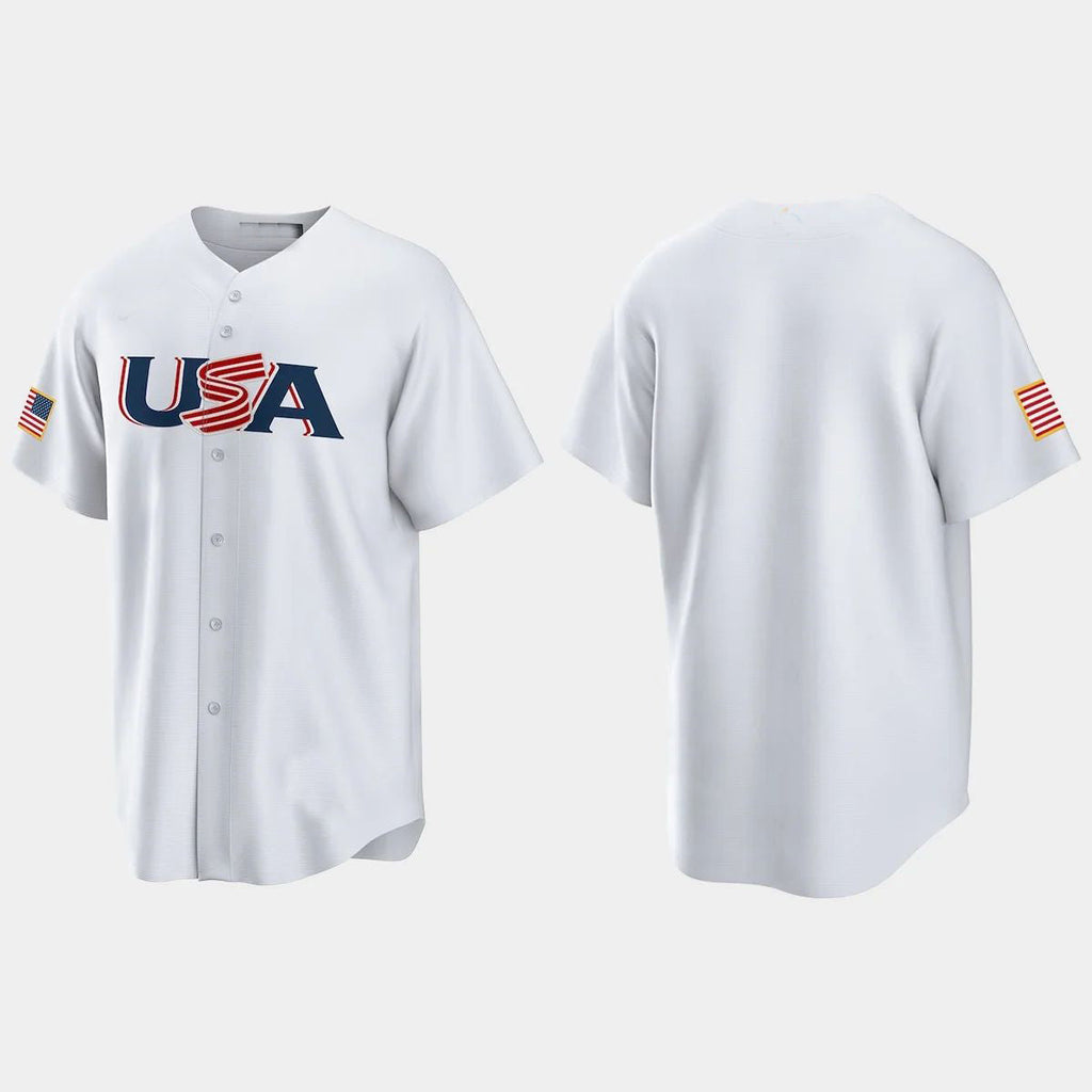 USA 2023 WORLD BASEBALL CLASSIC REPLICA JERSEY C WHITE Stitches Baseball Jerseys