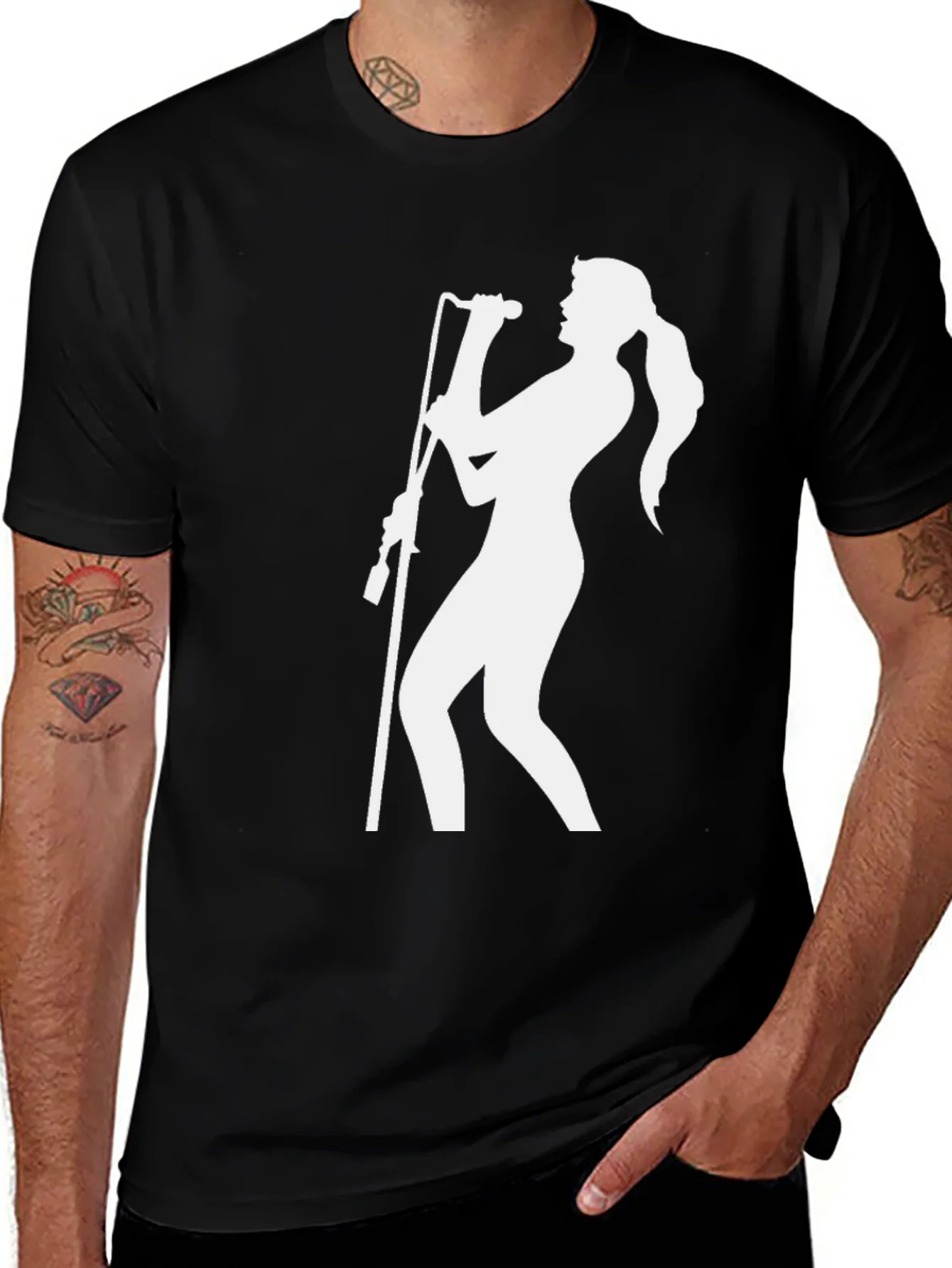 Singer Graphic T-Shirt - Black Cotton Tee