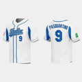 #9 VINNIE PASQUANTINO ITALY BASEBALL 2023 WORLD BASEBALL CLASSIC JERSEY C WHITE Stitches Baseball Jerseys