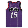 T.Raptors #15 Vince Carter Preschool 1998-1999 Hardwood Classics Throwback Team Jersey Purple Stitched American Basketball Jersey