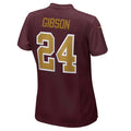W.Football Team #24 Antonio Gibson Burgundy Game Jersey Stitched American Football Jerseys