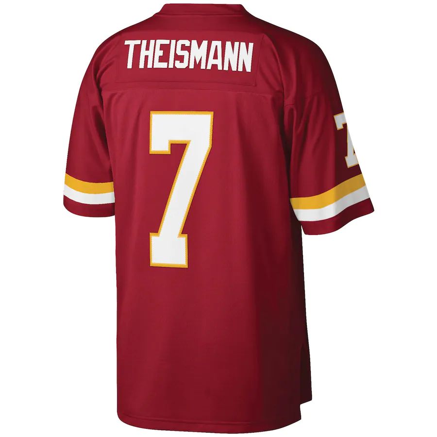 W.Football Team #7 Joe Theismann Burgundy Legacy Replica Jersey Stitched American Football Jerseys