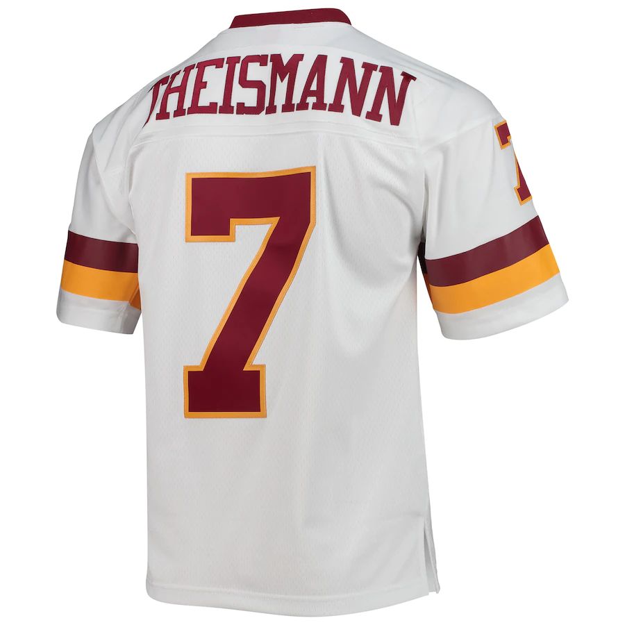 W.Football Team #7 Joe Theismann White 1982 Legacy Replica Jersey Stitched American Football Jerseys