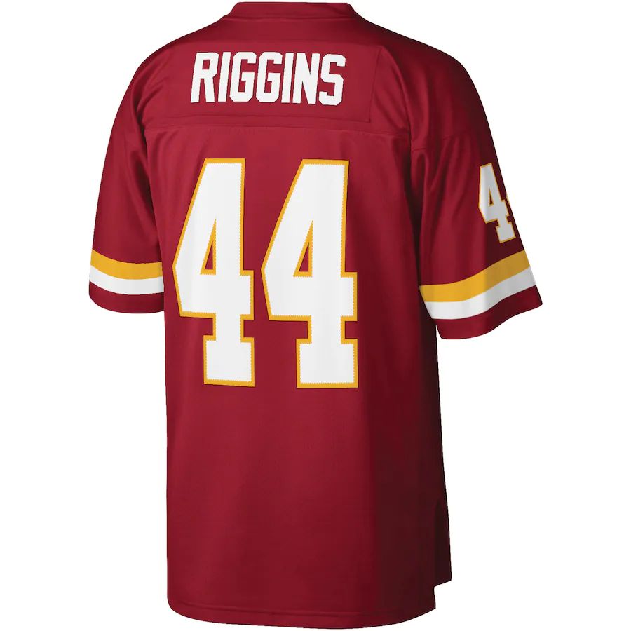 W.Football Team #44 John Riggins Burgundy Legacy Replica Jersey Stitched American Football Jerseys