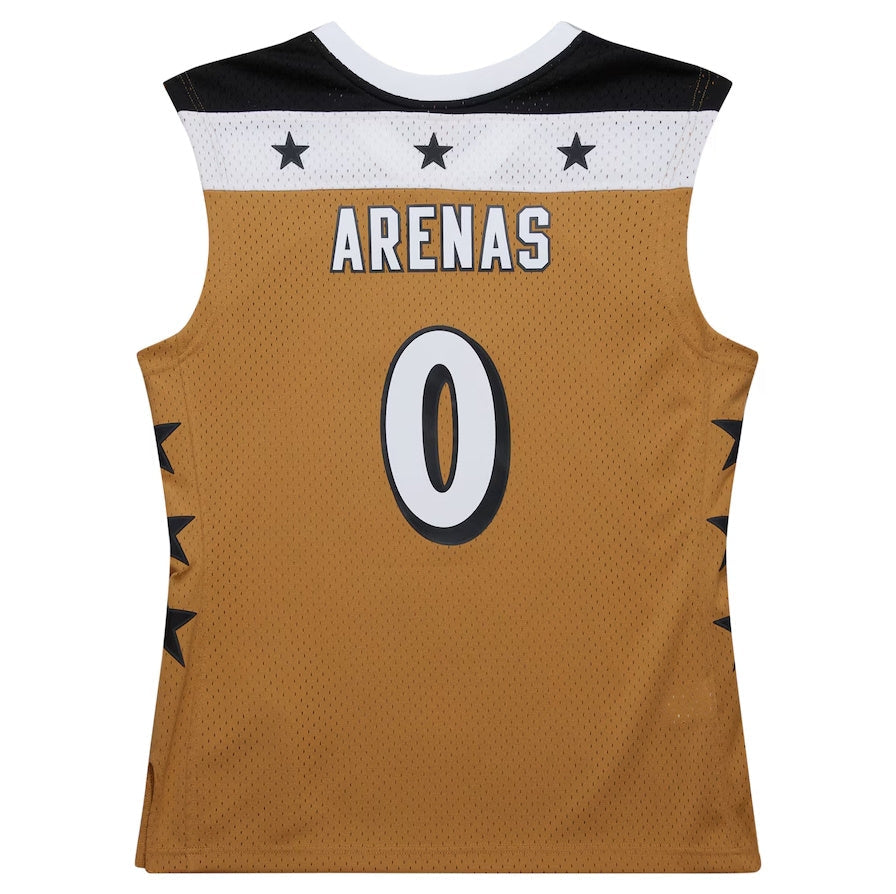 W.Wizards #0 Gilbert Arenas 2006-07 Hardwood Classics Swingman Jersey - Gold Stitched American Basketball Jersey
