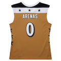 W.Wizards #0 Gilbert Arenas 2006-07 Hardwood Classics Swingman Jersey - Gold Stitched American Basketball Jersey