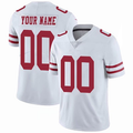 Custom SF.49ers Football White Stitched American Football Jersey