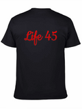 Life 45 Graphic T-Shirt - Black