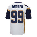 LA.Rams #99 Claude Wroten White Road Game Player American Football Jersey