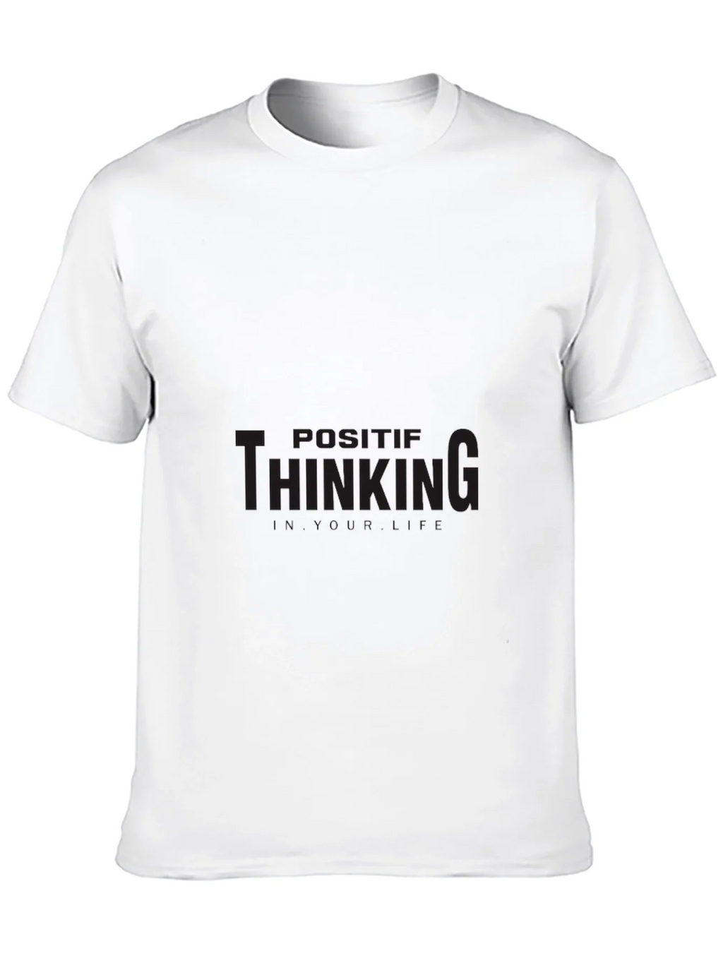 Positive Thinking Black T-Shirt