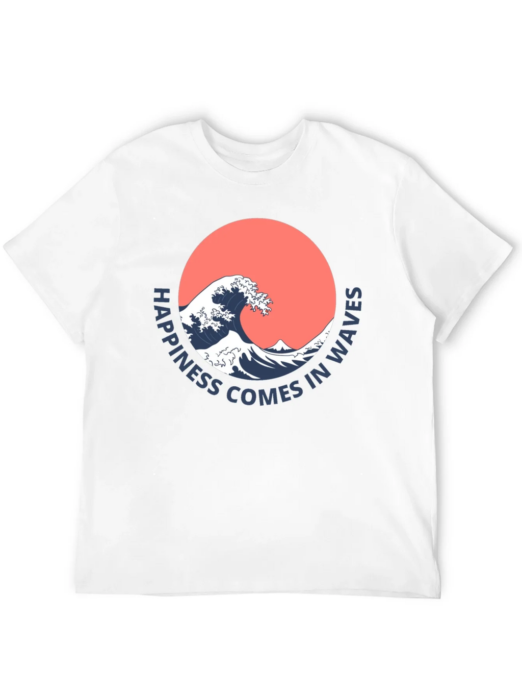 Happiness Comes in Waves Graphic Tee