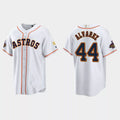#44 Yordan Alvarez Houston Astros 2023 Gold Program JerseyC White Stitches Baseball Jerseys