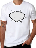 Comic Bubble Graphic Tee - Classic Black T-Shirt