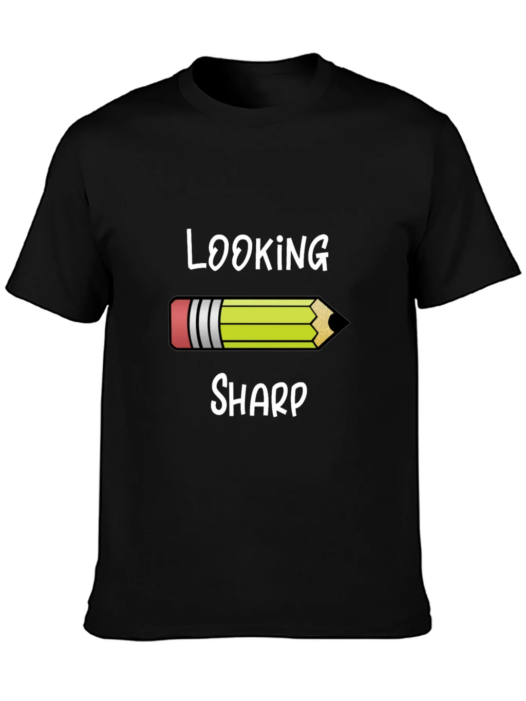 Looking Sharp Graphic Tee - Pencil Design