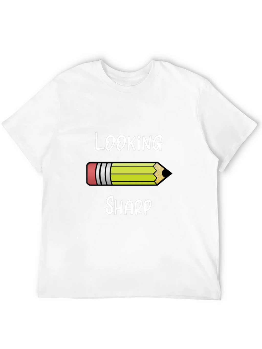 Looking Sharp Graphic Tee - Pencil Design