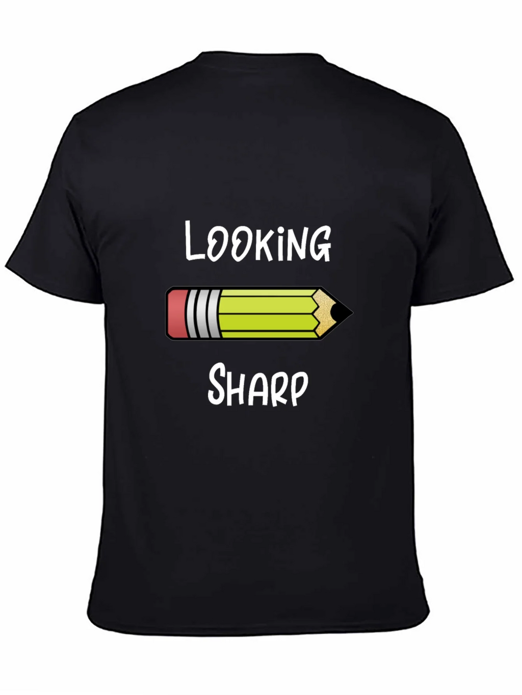 Looking Sharp Graphic Tee - Pencil Design