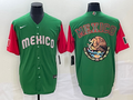 Men's 2023 World Baseball Classic Mexico Green/Red Alternate Game jersey