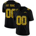 custom Los Angeles Chargers Leopard Print Fashion Vapor Limited jersey Black Stitched American Football Jerseys