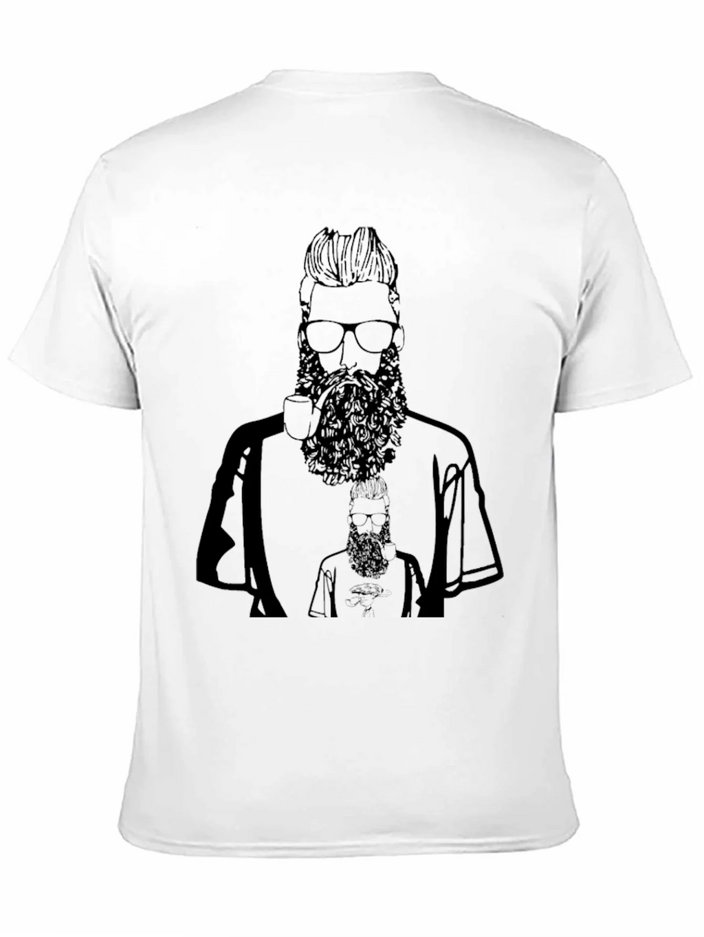 Bearded Man Graphic Tee - Black