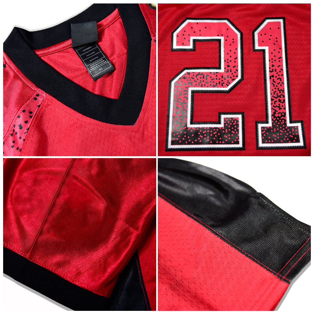 Custom A.Cardinal Men's American Red Drift Fashion Stitched Football Jersey