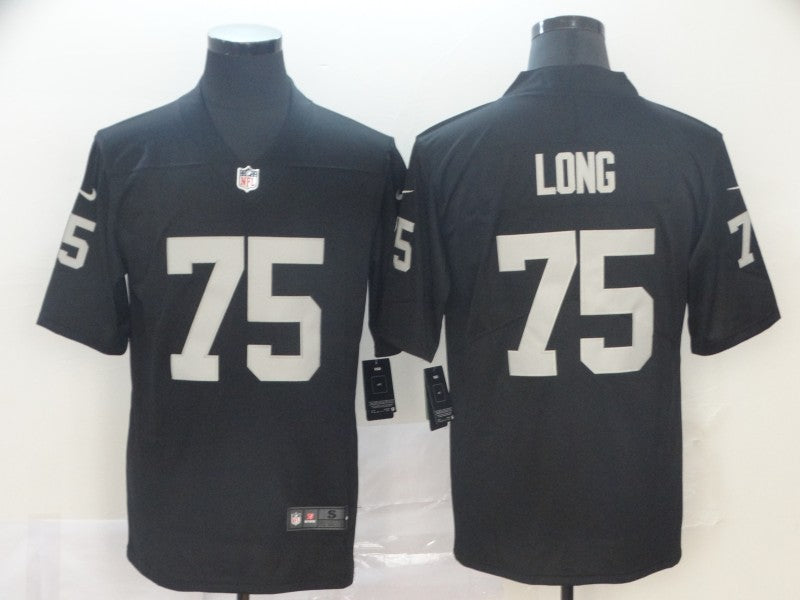 Men's Las Vegas Raiders Howie Long #75 Black Game Player Jersey1