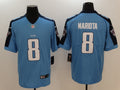 Men's Tennessee Titans Marcus Mariota #8 Blue Game jersey