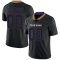 Custom B.Ravens Men's American Black Fashion Vapor Limited Stitched Football Jerseys