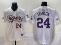 Men's LSU Tigers Anthony Eyanson #24 White Replica Player Jersey