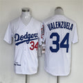 Los Angeles Dodgers #34 Fernando Valenzuela Road 1981 Cooperstown Collection Authentic Jersey - WHITE Baseball Jerseys