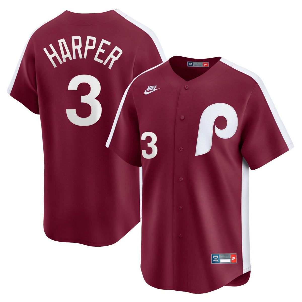 Bryce Harper Philadelphia Phillies Cooperstown Limited Jersey  Red