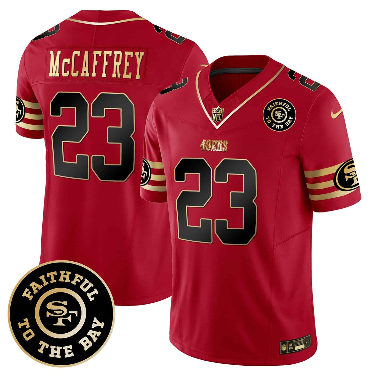 Men������������������ 49ers Faithful To The Bay Patch Vapor Limited Jersey V6 ��������� All Stitched