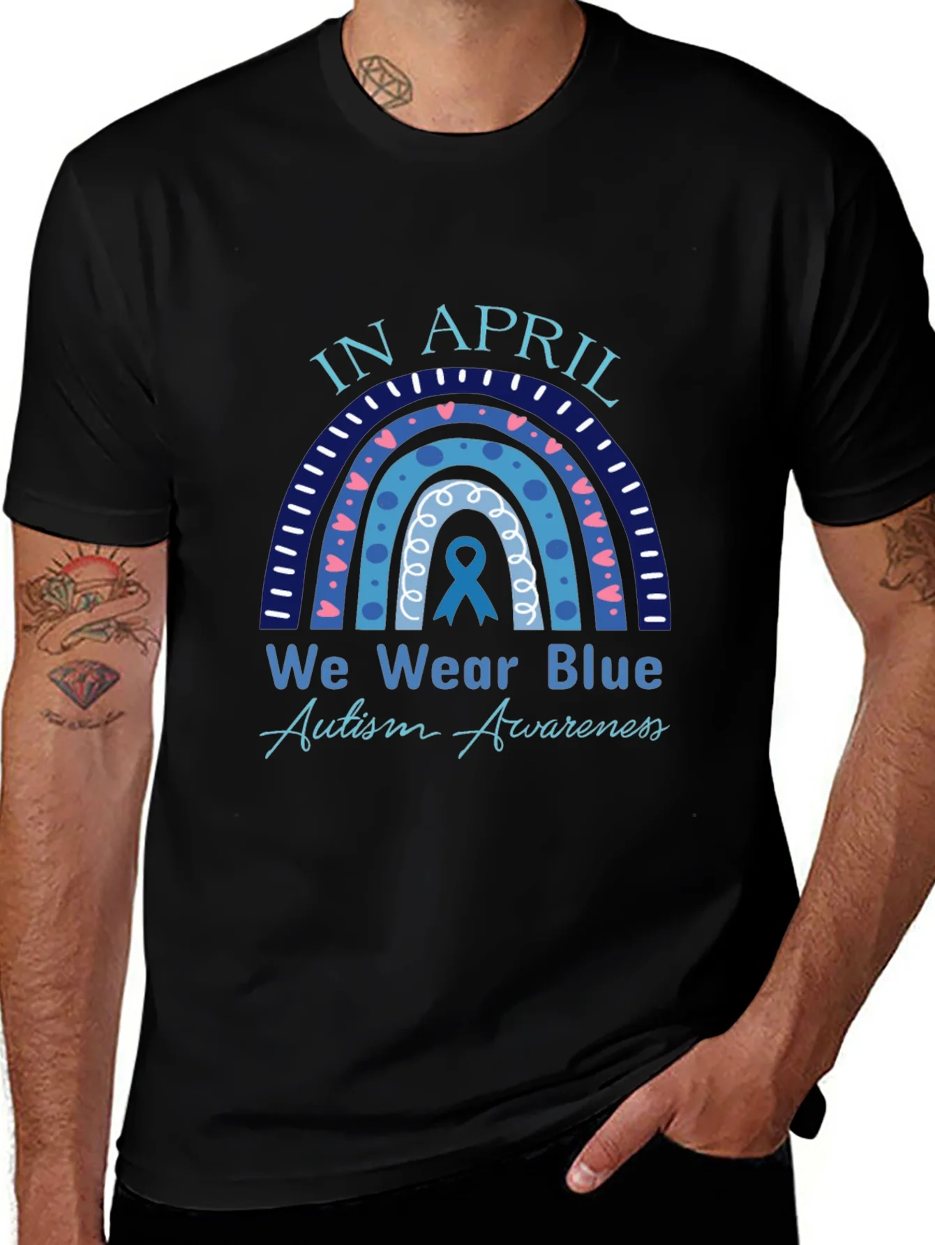 Autism Awareness T-Shirt - In April We Wear Blue