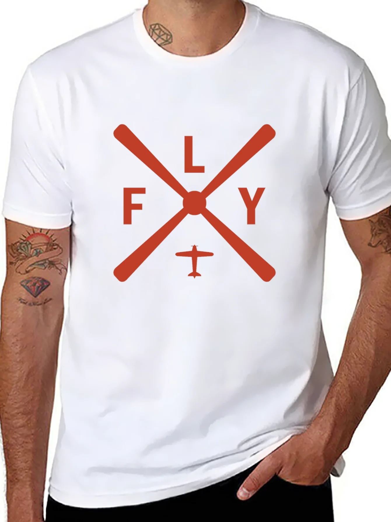 Fly High Graphic Tee - Black Short Sleeve Crew Neck T-Shirt