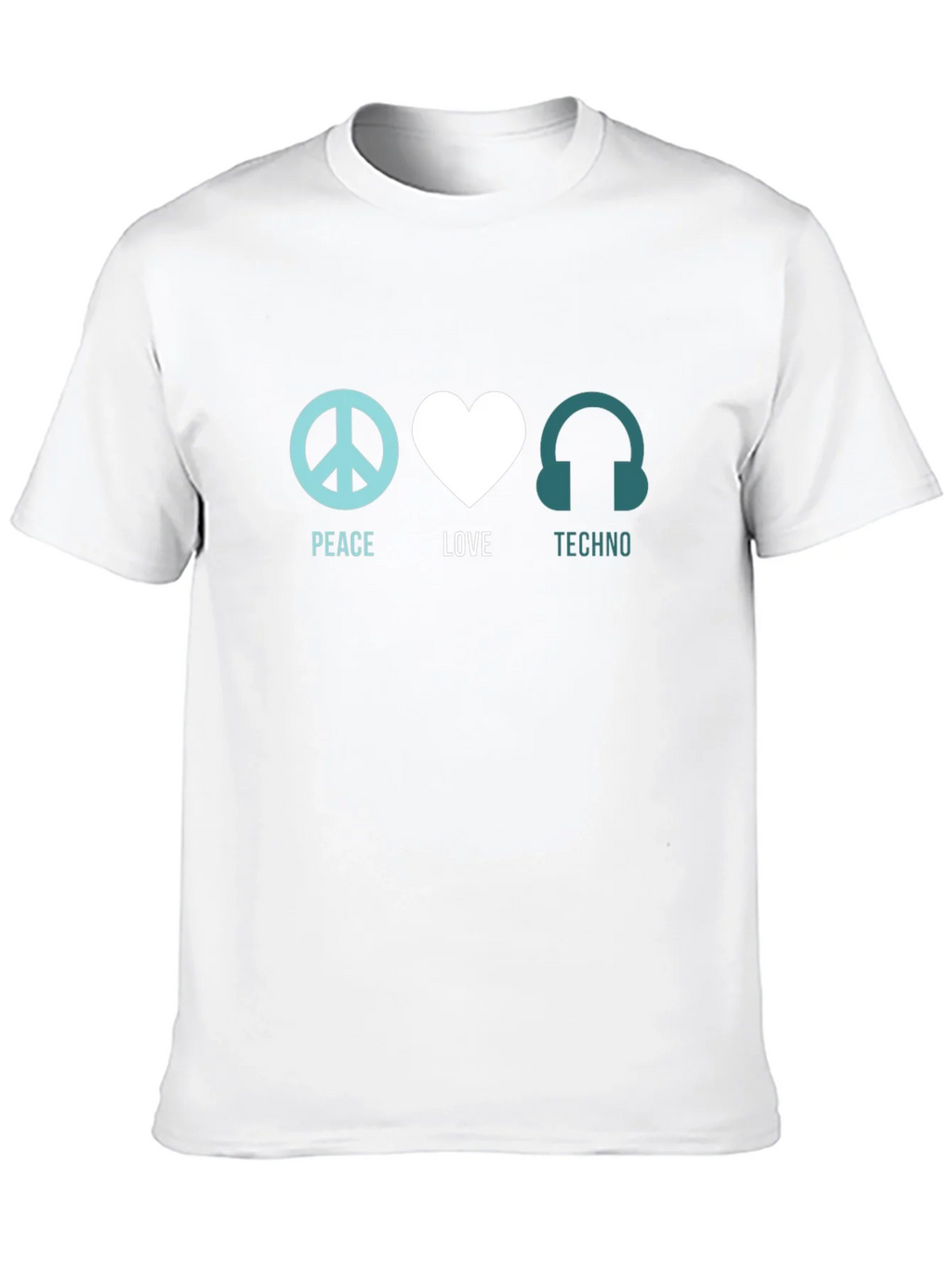 Peace Love Techno Graphic Tee