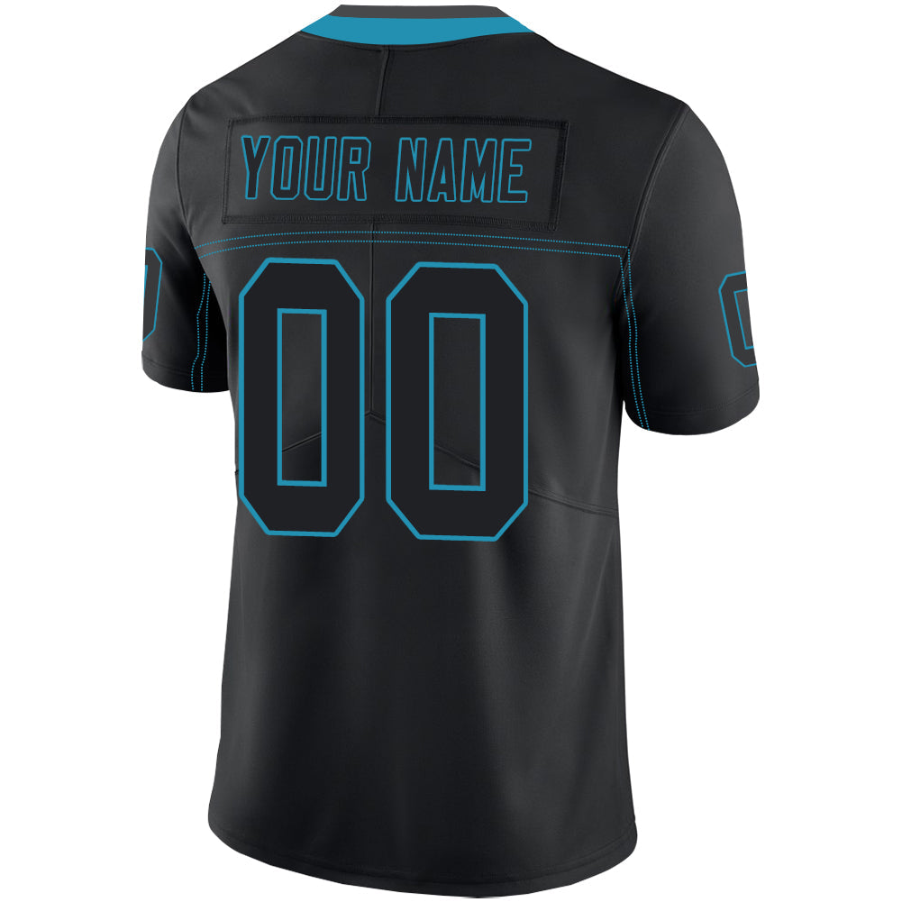Custom C.Panther Football Jerseys Stitched American Personalize Birthday Gifts Black Jersey