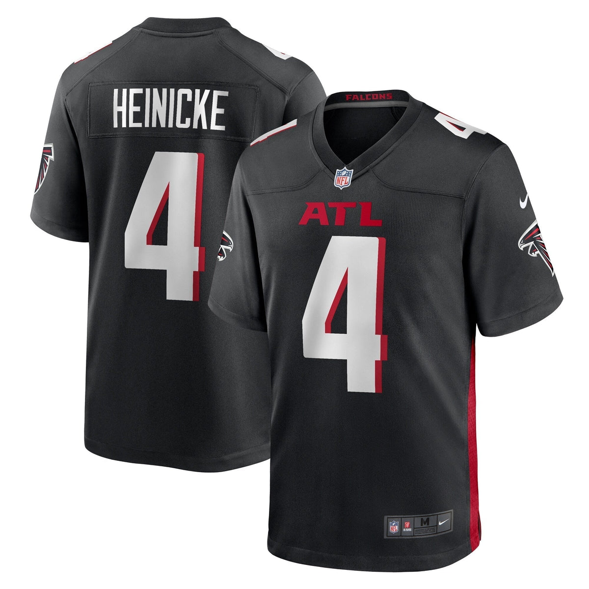 Taylor Heinicke Atlanta Falcons Nike Game   Jersey - Black