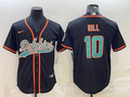 Men's Miami Dolphins Tyreek Hill #10 Black Game jersey Joint Edition