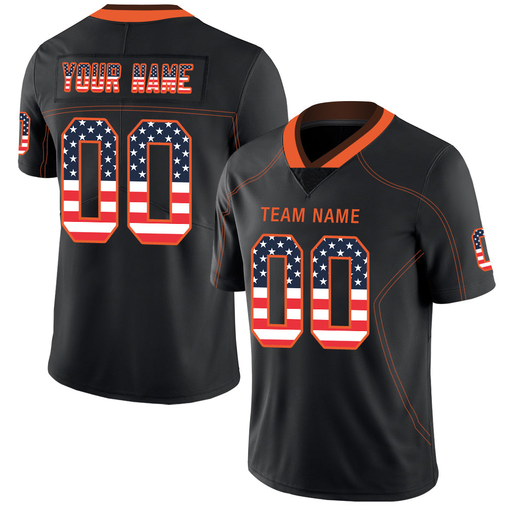 Custom C.Brown Stitched American Football Jerseys Personalize Birthday Gifts Black Jersey