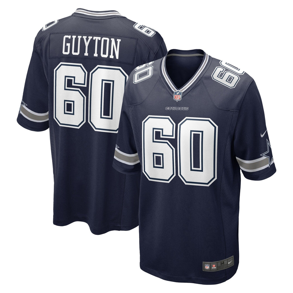 Tyler Guyton Dallas Cowboys Nike 2024 NFL Draft First Round Pick   Game Jersey - Navy