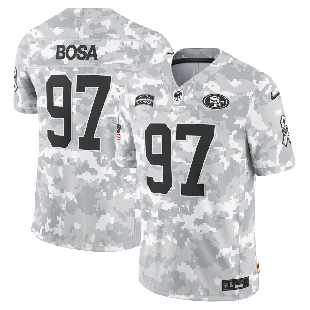 Nick Bosa San Francisco 49ers Nike 2024 Salute to Service Limited Jersey - Arctic Camo