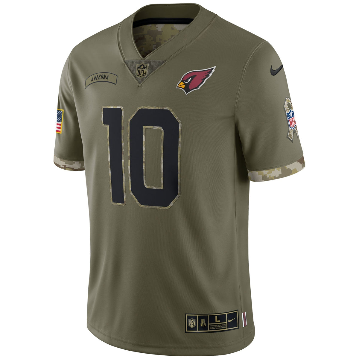 DeAndre Hopkins Arizona Cardinals Nike Salute To Service Limited Jersey - Olive