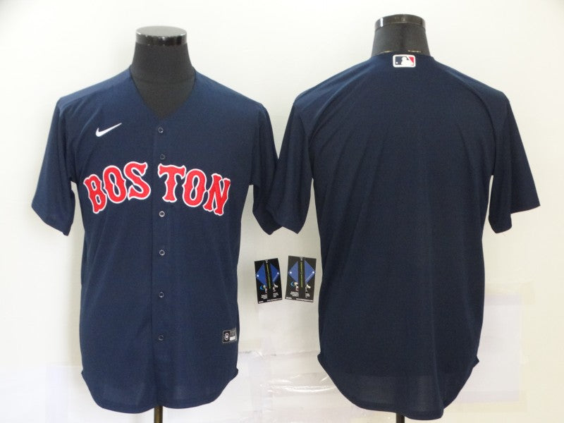 Men's Boston Red Sox Navy Alternate Replica Team Blank jersey