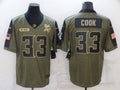 Men's Minnesota Vikings Dalvin Cook #33 Brown Player Game jersey