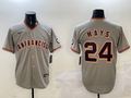 Men's San Francisco Giants Willie Mays #24 Gray Replica Player jersey