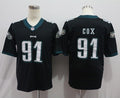 Men's Philadelphia Eagles Fletcher Cox #91 Black Game jersey