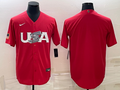 Men's 2023 World Baseball Classic USA Red Blank jersey